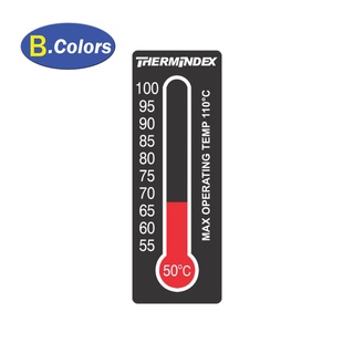 เทอร์โมมิเตอร์ ชนิดแผ่น 11 LEVEL 50°C - 100°C, แผ่นสติกเกอร์วัดอุณหภูมิ Import UK (Pack) (1แพคมี 10ชิ้น)