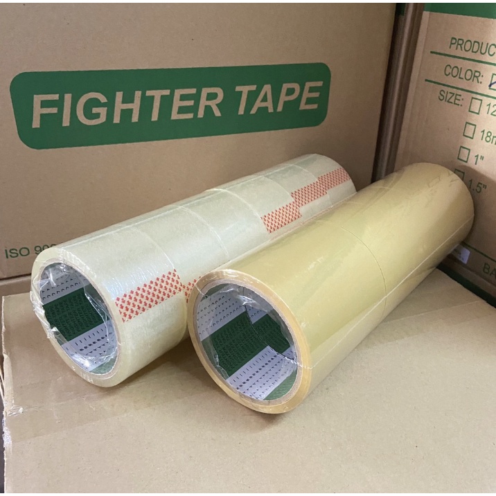 ยกลัง-72-ม้วน-fighter-tape-เทปกาว-45-หลา-เทปปะพัสดุ-เทปปิดกล่อง-เทปใส-เทปน้ำตาล-opp-tape-ยี่ห้อ-fighter-ส่งฟรี