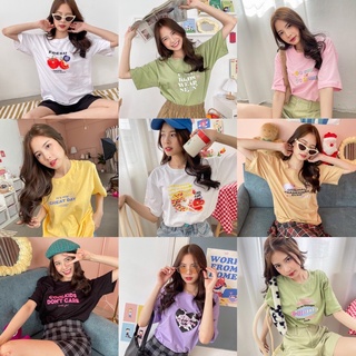 Live59 #เสื้อคัตตอล Cool kids มีหลายสี สไตล์เกาหลี Dream Big Tshirt โอเวอร์ไซน์ สาวอวบใส่ได้ พร้อมส่
