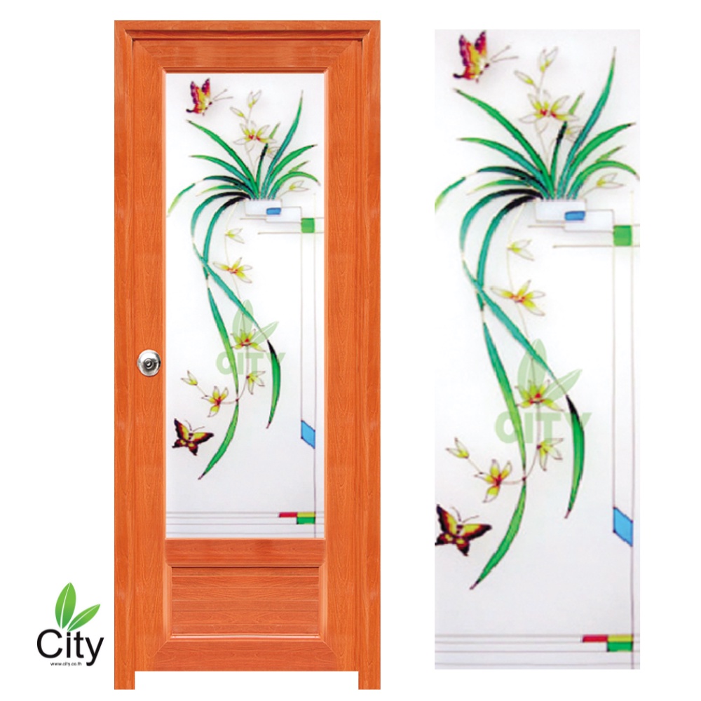 ประตู-ซิตี้-city-ประตู-upvc-ลายไม้-เพ้นท์ลาย-ขนาด-70x180cm-เปิดไปด้านขวา-รุ่น-d018r-ประตูพร้อมส่ง