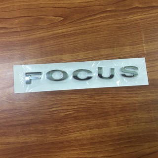 โลโก้* Focus ติดรถ Ford  ขนาด* 1.7 x 16.5 cm สีชุบโครเมี่ยม