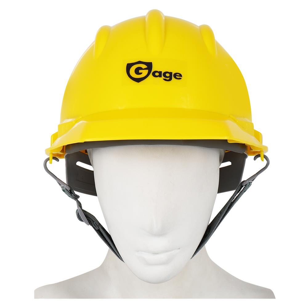 หมวกนิรภัย-มอก-gage-hdpe-2332-สีเหลือง-อุปกรณ์นิรภัยส่วนบุคคล-hdpe-safety-helmet-gage-2332-yellow