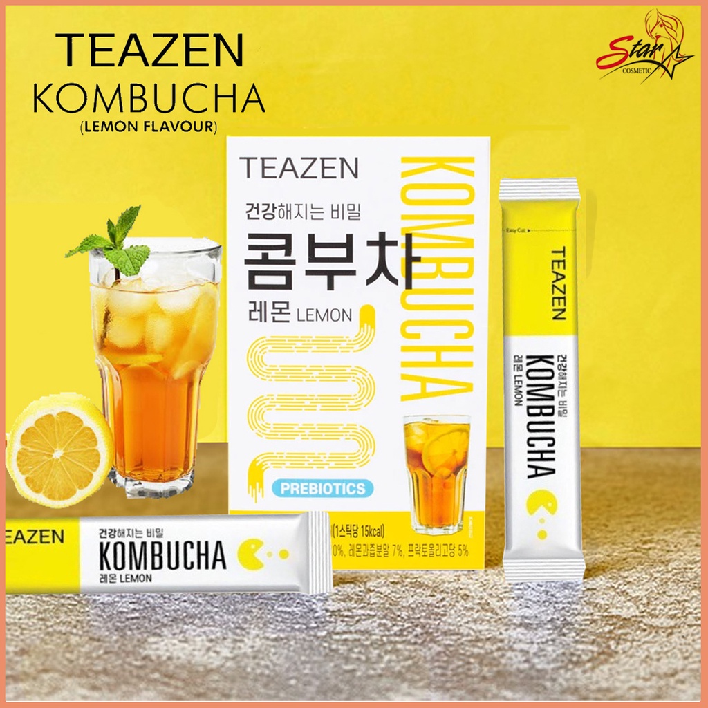 Teazen Kombucha ทีเซน คอมบูชา Lemon รสเลมอน Shopee Thailand