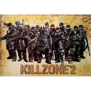 โปสเตอร์ เกม KILLZONE 2 (2009) POSTER 24”x35” Inch Action Warzone Video Game
