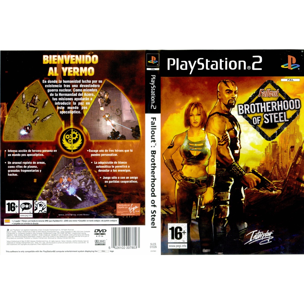 แผ่นเกมส์ PS2 Fallout - Brotherhood of Steel คุณภาพ ส่งไว (DVD ...