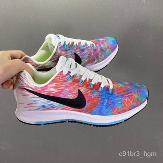 สีใหมNike Zoom Pegasus 34 Turbo, Moon Pegasus รองเท้าผ้าใบรุ่นที่ 34 รองเท้าวิ่ง