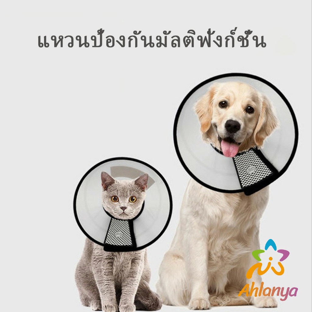 ahlanya-ปลอกคอ-คอลล่า-กันเลียบาดแผล-น้องหมา-น้องแมว-pet-collar