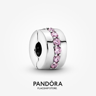 Pandora จี้คลิปหนีบ สีชมพู สําหรับของขวัญวันเกิดผู้หญิง p825