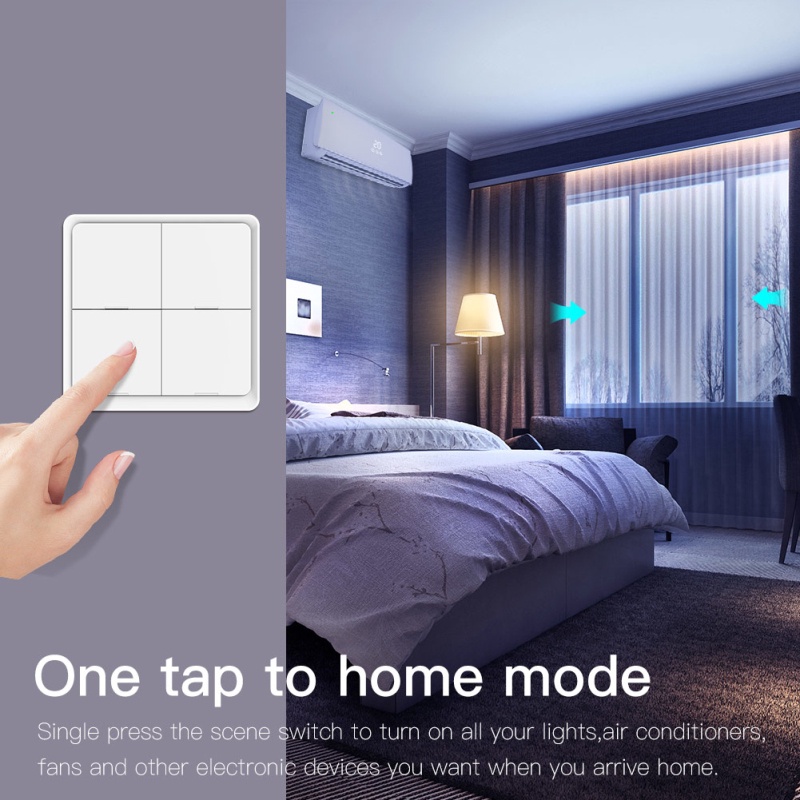 tuya-zigbee-สวิตช์ฉากไร้สายอัจฉริยะการเชื่อมโยงฉากอัจฉริยะ-tuya-smart-app-ควบคุมปุ่มเครื่องกลอายุการใช้งานแบตเตอรี่ยาวนาน-flower