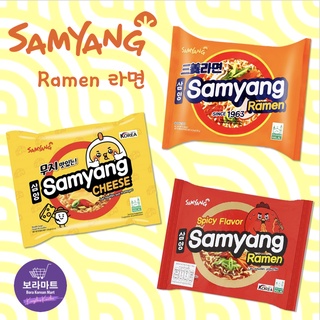 สินค้า [พร้อมส่ง]รามยอนซัมยัง รสออริจินัล รสเผ็ด รสชีส 🍜 มาม่ายอดขายอันดับ 1 ในเกาหลี 🍜 Samyang Ramen