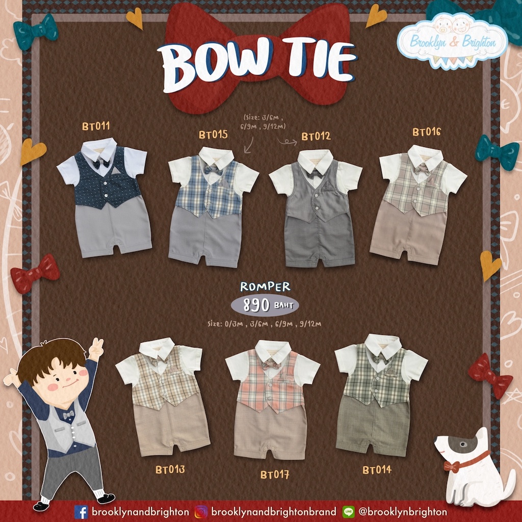 bow-tie-romper-ชุดออกงานเด็กชาย-หูกระต่าย-รอมเปอร์-link-1