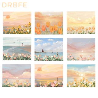 Drofe 【40*50 ซม. ไม่มีกรอบ】ภาพวาดสีน้ํามัน ตามตัวเลข บนผ้าใบ DIY สําหรับผู้ใหญ่ ตกแต่งผนัง ของขวัญเด็ก