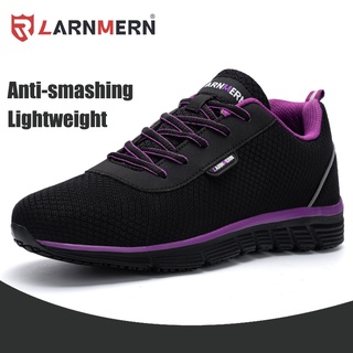 ภาพขนาดย่อของสินค้ารองเท้าเซฟตี้ Safety Shoes รองเท้านิรภัย หัวเหล็ก LARNMERN LM170130