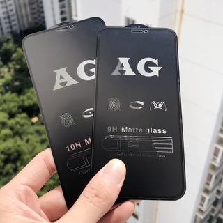 Matte ฟิล์มกระจกเต็มจอ แบบด้าน AG ของรุ่น ป้องกันหน้าจอ Redmi Note 12 12s 11 11s 10 10s 9 8 Pro Plus Pro+ 12C 10C 10A A1 9s 9T 9A 9C 8A 4G 5G 2023