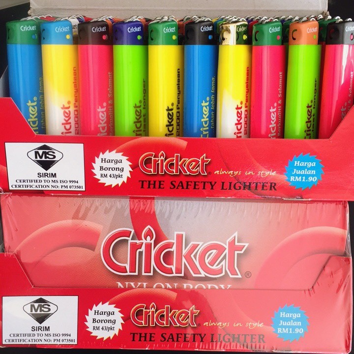 ภาพหน้าปกสินค้าไฟแช็ค Cricket(คริกเคร็ต) ยกกล่อง ยกกล่อง (50 อัน) จากร้าน freedutykhoo บน Shopee