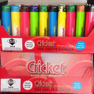 ภาพขนาดย่อของภาพหน้าปกสินค้าไฟแช็ค Cricket(คริกเคร็ต) ยกกล่อง ยกกล่อง (50 อัน) จากร้าน freedutykhoo บน Shopee