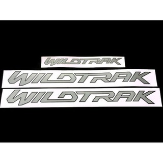 สติ๊กเกอร์ WILDTRAK ติดรถ FORD RANGER 2016-2020 กระบะท้าย  ปิกอัพ 4ประตู สีดำ สีเทา STICKER DECAL TRUCK BLACK GRAY