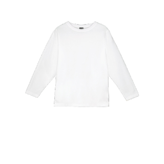 โปรโมชั่น : YuenPuen เสื้อยืดคอกลมแขนยาว สีขาว_ไม่ยืด ไม่ย้วย ไม่ต้องรีด เสื้อยืดสีพื้น เสื้อยืนพื้น เสื้อยืดเปล่า