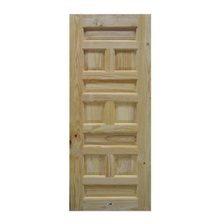 MODERN DOORS 80X200 cm. CE114 DOOR ประตูไม้สน MODERN DOORS CE114 80x200 ซม. สีธรรมชาติ ประตูบานเปิด ประตูและวงกบ ประตูแล