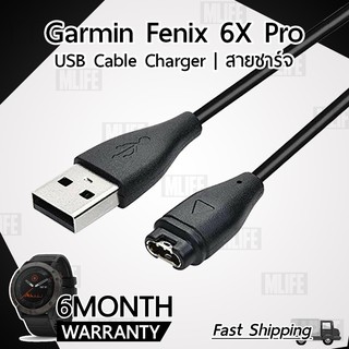 รับประกัน 6 เดือน - สายชาร์จ Garmin Fenix 6X Pro สายชาร์ท สมาร์ทวอช สายชาร์จนาฬิกา Replacement Data Charging Cable