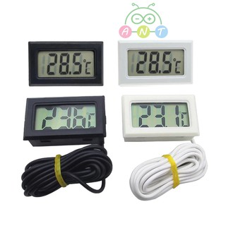 พร้อมส่ง-Digital Thermometer Mini LCD Display Meter Refrigerator Fridge Coolers Chillers Aquarium 1/2/3/5M Length Probe