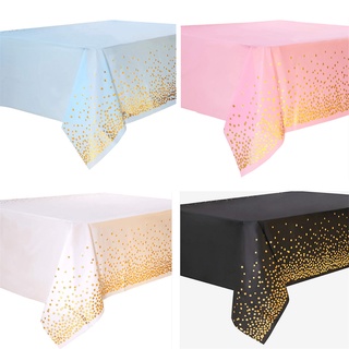 【AG】PEVA Disposable Waterproof Tablecloth Table Cover Wedding Birthday Party Decor