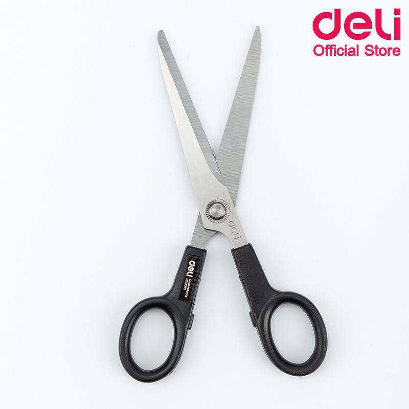 กรรไกร-deli-stainless-steel-scissors-6013-กรรไกรสแตนเลส-เดลี่-ขนาด-7-นิ้ว-คละสี-1อัน