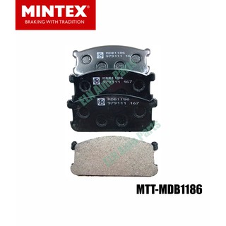 Mintex ผ้าเบรคหน้า (ของอังกฤษ) (brake pad) MITSUBISHI (MB) Galant Sigma A121, A161 ปี 1976-1980, Lancer A173 ปี 1980-83