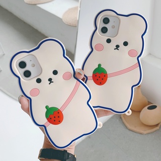 เคสโทรศัพท์มือถือลายการ์ตูนหมี 3D สําหรับ Oppo A54 A55 A31 A53 A5 A9 2020 A12 A12E A7 A5 A3S A5S F11 F9 F1S F3 R9S Reno 5 Pro 4 6 A83 A57 A39 R15 Pro