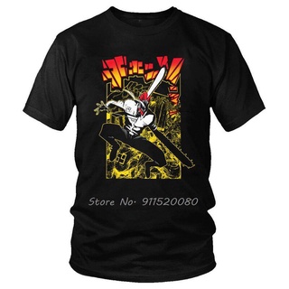 Daily-T เสื้อยืด ผ้าฝ้าย พิมพ์ลายอนิเมะ Chainsaw Man Warrior Denji สําหรับผู้ชาย