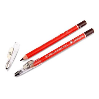 เช็ครีวิวสินค้าSweet Heart eye brow & eyeliner pecil ดินสอเขียนขอบตาและเขียนคิ้ว สวีทฮาร์ท เขียนง่ายพร้อมส่ง