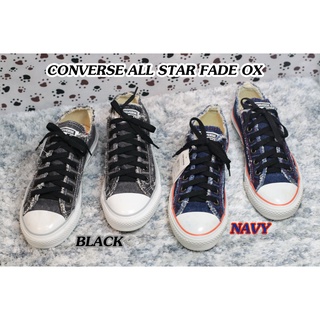CONVERSE รุ่น ALL STAR FADE OX NAVY / BLACK รองเท้าผ้าใบ แฟชั่น สีน้ำเงินกรมท่า / สีดำ ของใหม่มือ1 ของแท้ มีของพร้อมส่ง