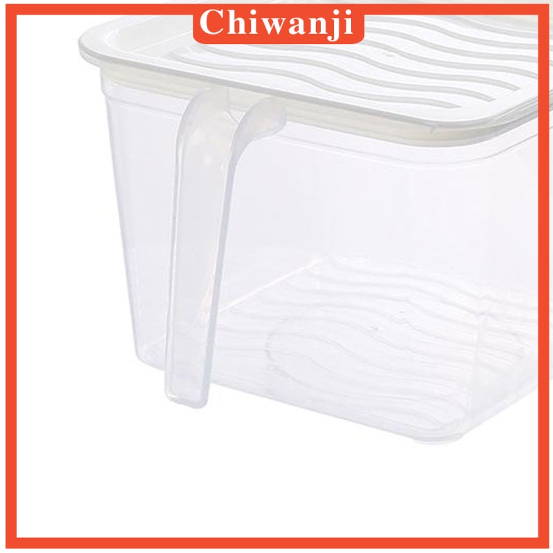 chiwanji-กล่องเก็บอาหารพร้อมฝาปิดสีขาว