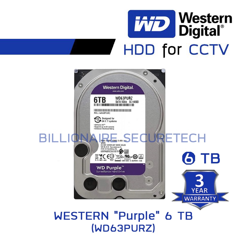 wd-purple-6tb-3-5-harddisk-for-cctv-wd63purz-สีม่วง-by-synnex-by-billionaire-securetech