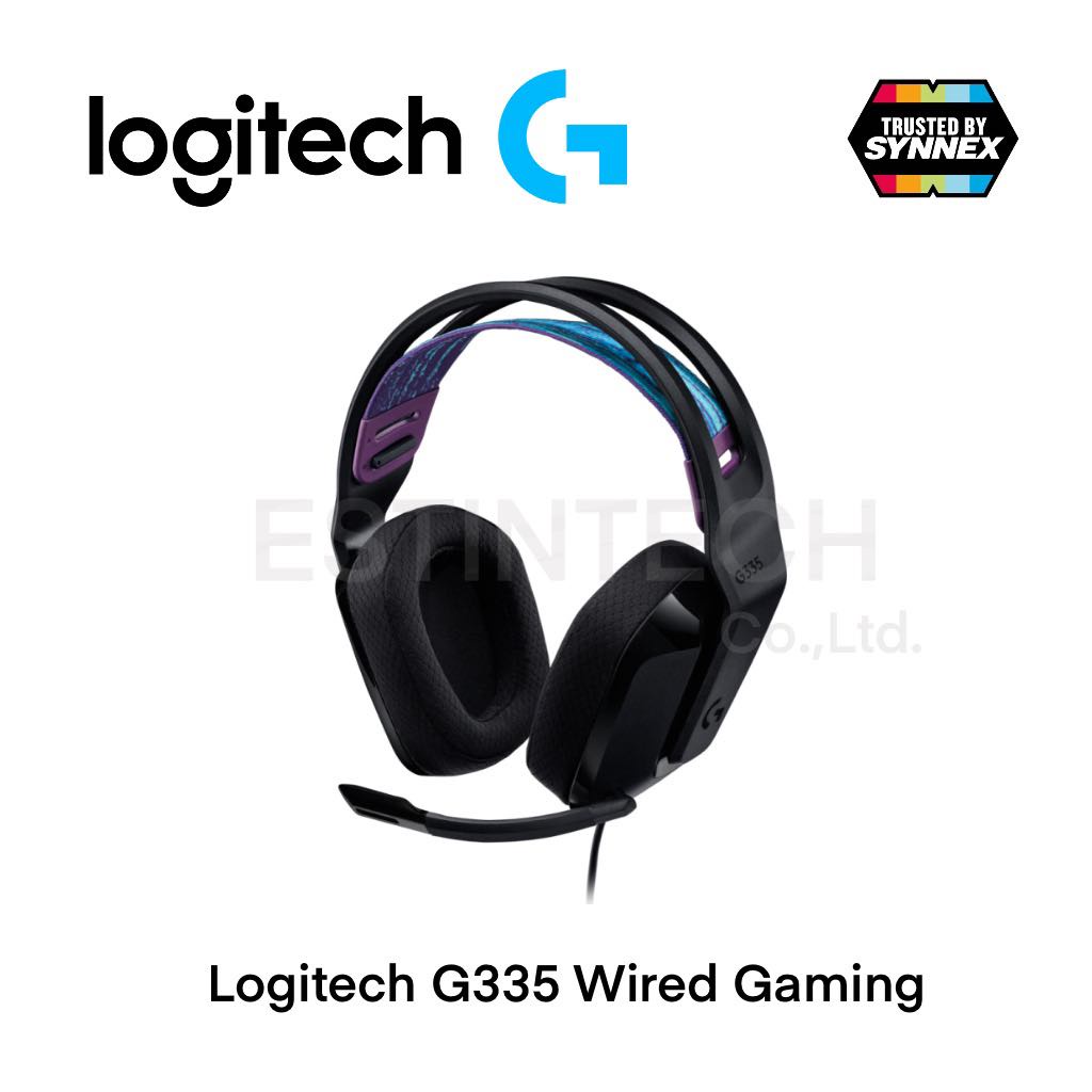 ภาพหน้าปกสินค้าHEADSET (หูฟัง) Logitech G335 Black Wired Gaming ของใหม่ประกัน 2ปี จากร้าน estintech บน Shopee