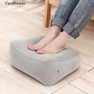 &lt;Cardflower&gt; หมอนที่พักเท้า PVC แบบนิ่ม สําหรับท่องเที่ยว สํานักงาน