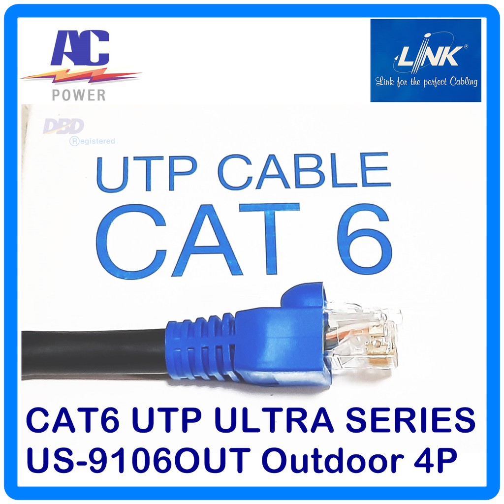link-สายแลน-สายเน็ตเวิร์ค-ติดตั้งภายนอก-lan-cat6-utp-600-mhz-outdoor-us-9106out-double-jacket