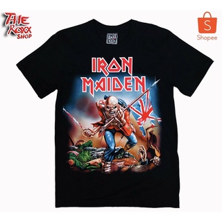 ผ้าฝ้าย 100%เสื้อวง Iron Maiden MS -05 เสื้อวงดนตรี เสื้อวงร็อค เสื้อนักร้องS-3XL