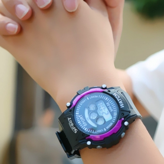 ภาพหน้าปกสินค้านาฬิกาข้อมือ LED อิเล็กทรอนิกส์ กันน้ำ สไตล์สปอร์ต สำหรับนักเรียน ที่เกี่ยวข้อง