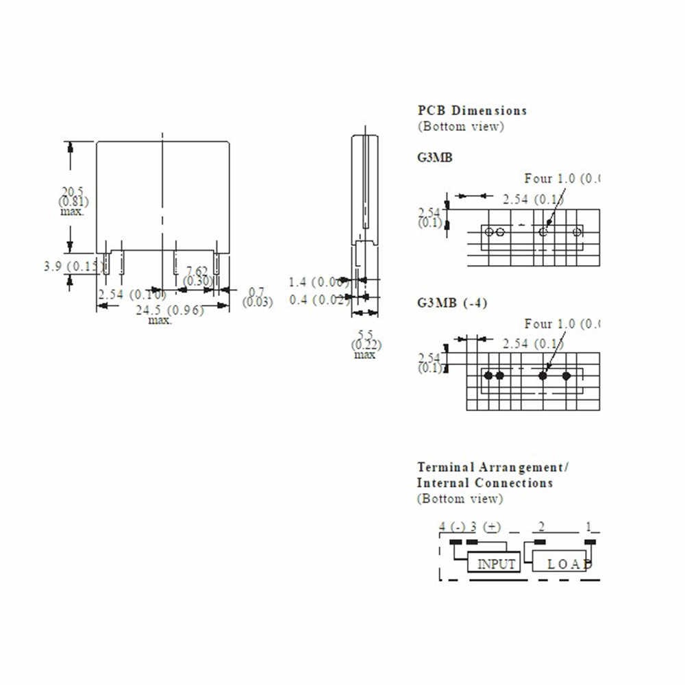 a009-ssr-g3mb-202pl-pcb-solid-state-relay-2a-250v-12vdc-control-ควบคุมโดยตรงจากขา-arduino-ไม่มีเสียงดังรบกวน-ขนาด-2a