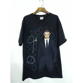 เสื้อยืด มือสอง ลายคนดัง นักร้อง JUSTIN TIMBERLAKE - M อก 40