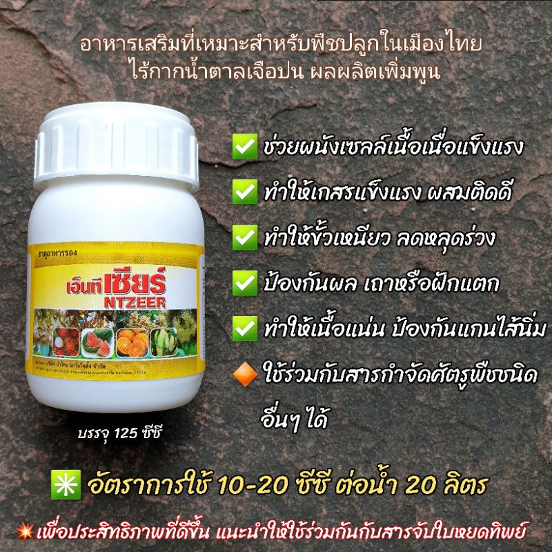 ขั้วเหนียว-ลดหลุดร่วง-กันผลแตก-เถาแตก-ช่วยผสมเกสร-เอ็นทีเซียร์