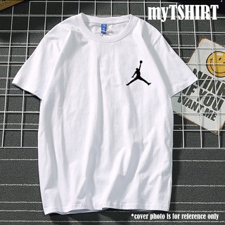 NIKE NBA เสื้อยืดจอร์แดน ฮิปฮอป แร็พ แขนสั้น ไฮสตรีท เรโทร คอกลม สั้น NIKE เสื้อยืดผู้ชาย Q_q