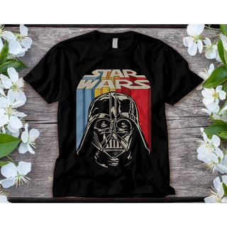 เสื้อยืดสีดำอินเทรนด์เสื้อยืด คอกลม พิมพ์ลายกราฟฟิค Star Wars Darth Vader สไตล์วินเทจ สําหรับผู้ชายS-4XLสามารถปรับแต่งได