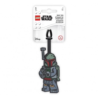 LEGO ป้ายติดกระเป๋า ป้ายห้อยกระเป๋า เลโก้ สตาร์วอร์ส รุ่น Star Wars Boba Fett ลิขสิทธิ์แท้