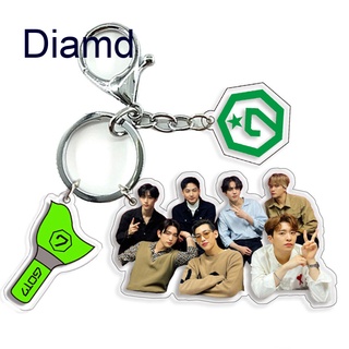 Diamd GOT7 INSPIRED พวงกุญแจอะคริลิค แจ็คสัน ฟิกเกอร์ จี้ เครื่องประดับพวงกุญแจ