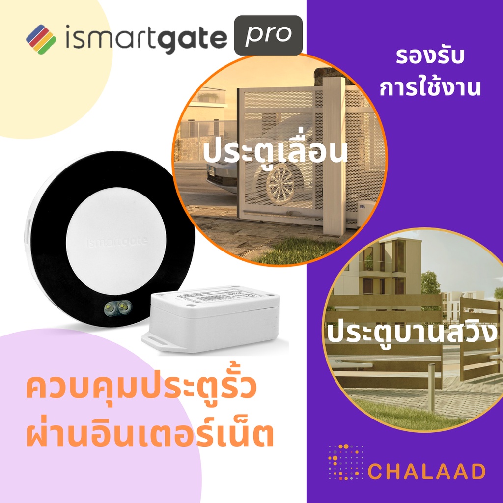 ismartgate-pro-gate-kit-อุปกรณ์ควบคุมมอเตอร์ประตูรั้วอัจฉริยะ-เปิดปิดประตูอัตโนมัติ-สั่งงานด้วยเสียง-siri-google