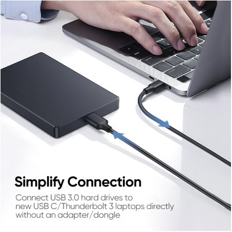 ภาพสินค้าUgreen USB C to Micro B 3.0 Cable 5Gbps 3A Fast Data Sync Cord For Macbook Hard Drive Disk HDD SSD Case USB Type C จากร้าน phicy11 บน Shopee ภาพที่ 4