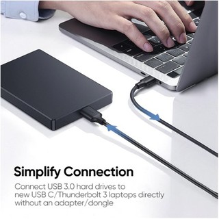 ภาพขนาดย่อของภาพหน้าปกสินค้าUgreen USB C to Micro B 3.0 Cable 5Gbps 3A Fast Data Sync Cord For Macbook Hard Drive Disk HDD SSD Case USB Type C จากร้าน phicy11 บน Shopee ภาพที่ 4
