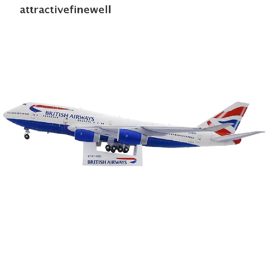 attractivefinewell-ชุดโมเดลเครื่องบินกระดาษ-3d-1-144-boeing-747-diy